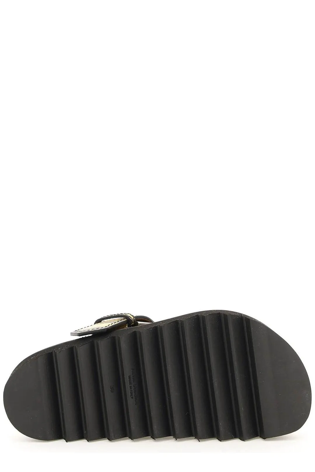 Acne Studios Snake-Printed Platform Thong Sandals
