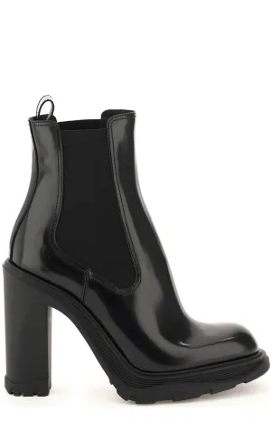 Alexander McQueen Block-Heel Ankle Boots