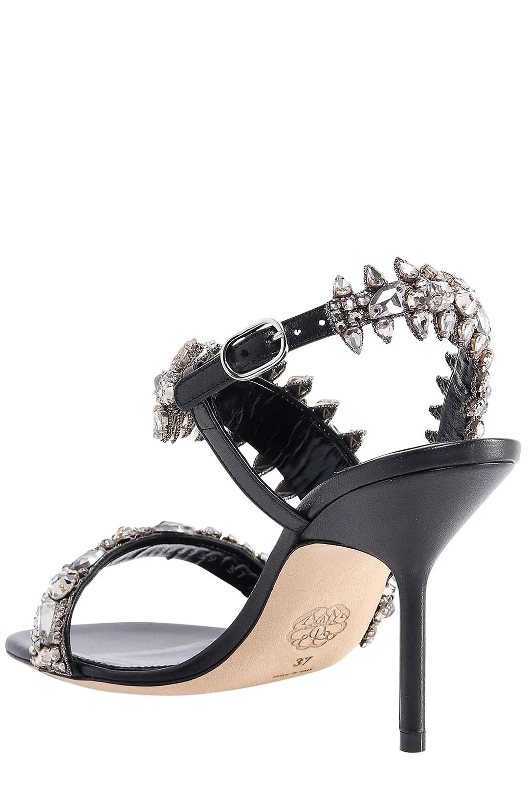 Alexander McQueen Logo Detailed Embellished Sandals