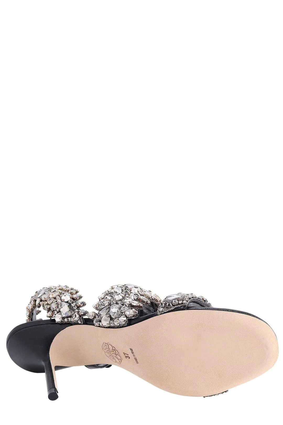 Alexander McQueen Logo Detailed Embellished Sandals