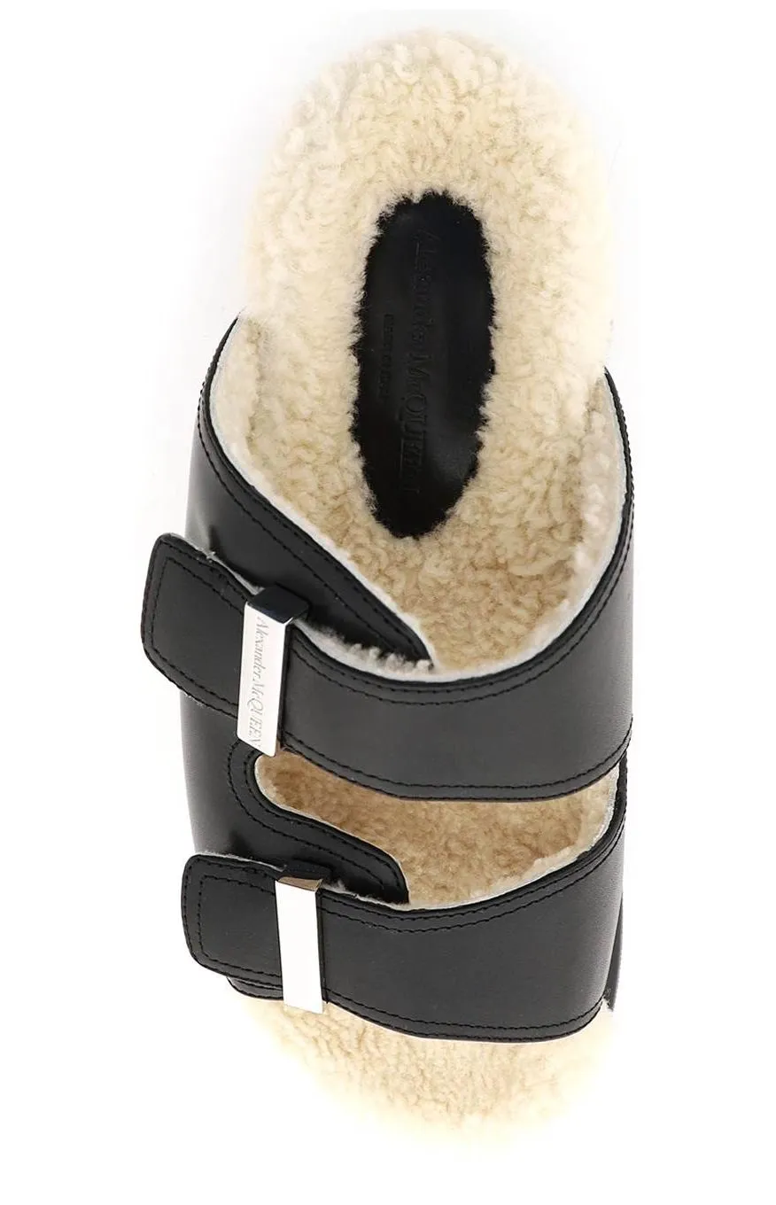 Alexander McQueen Shearling-Detailed Sandals