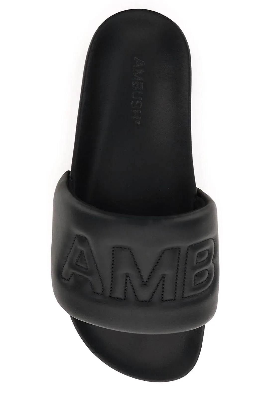 Ambush Quilted Lettering Logo Slides