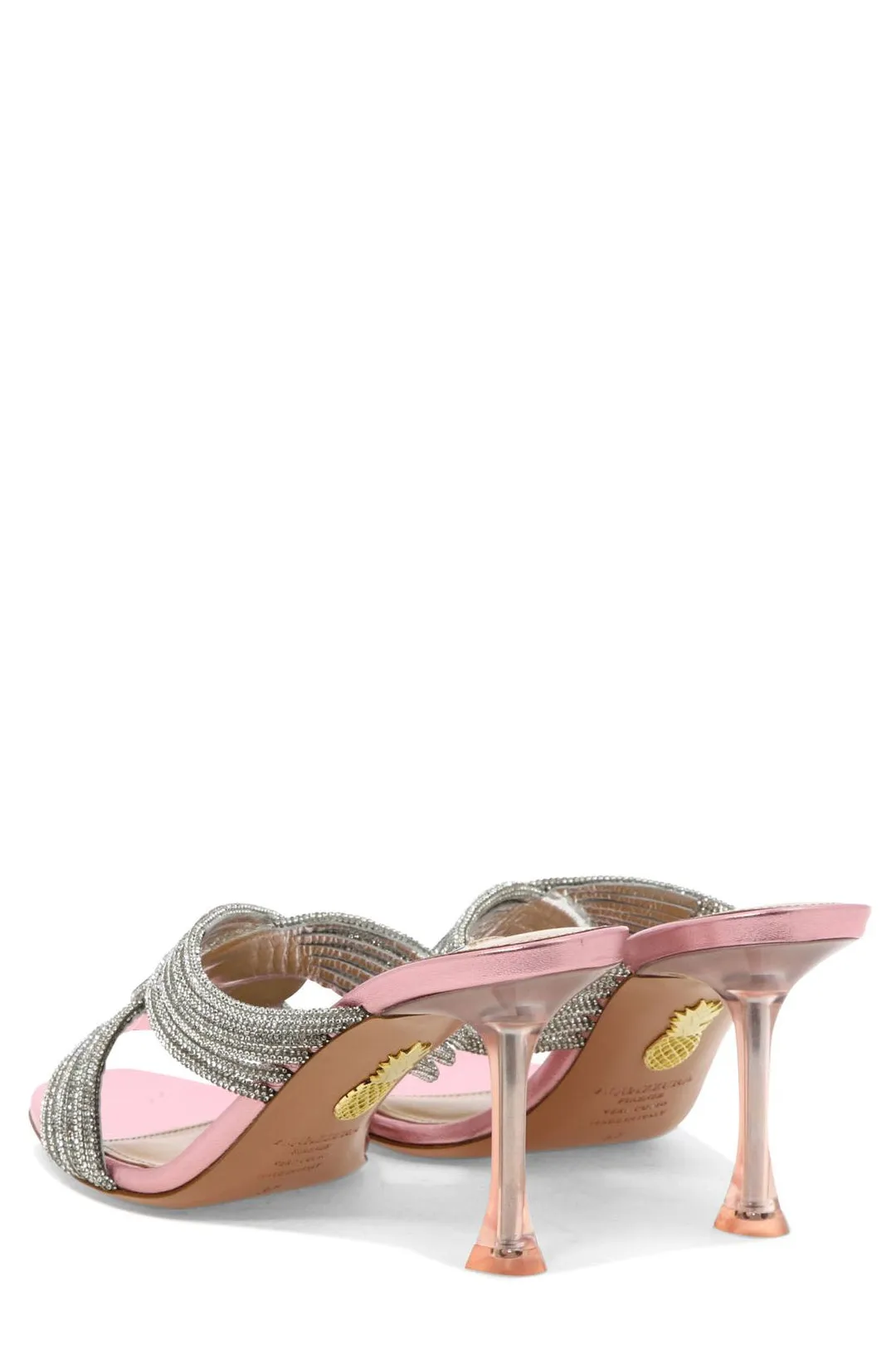 Aquazzura Woven Detailed Slip-On Mules