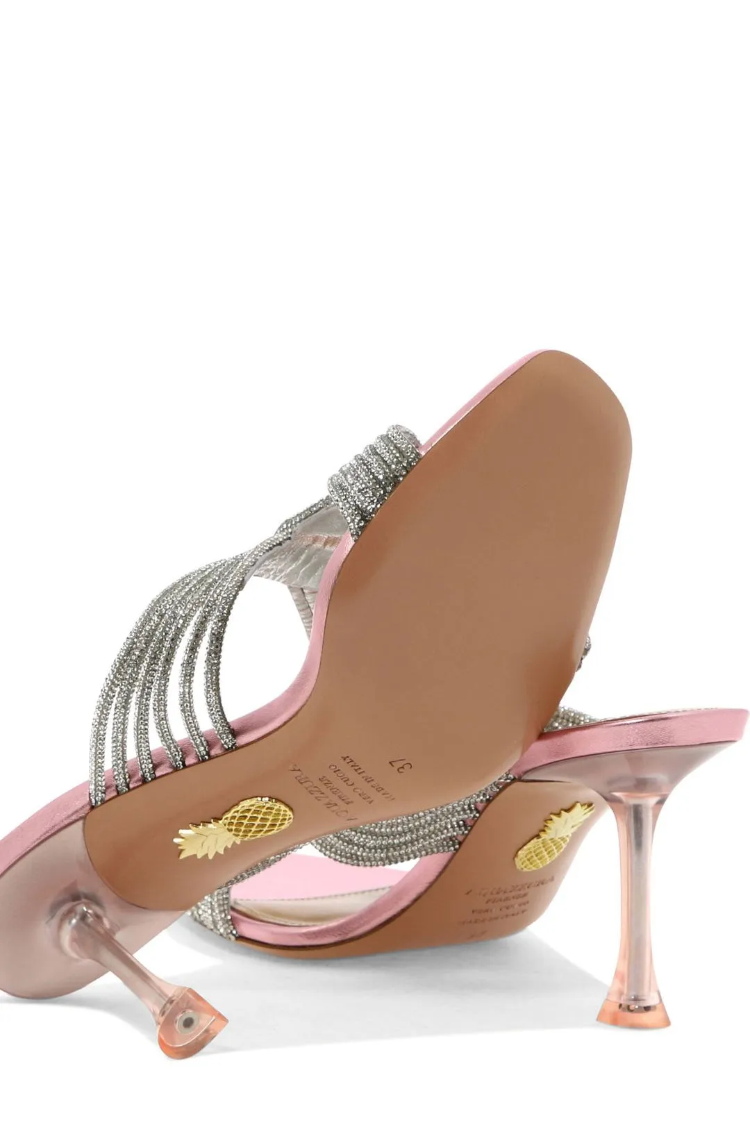Aquazzura Woven Detailed Slip-On Mules