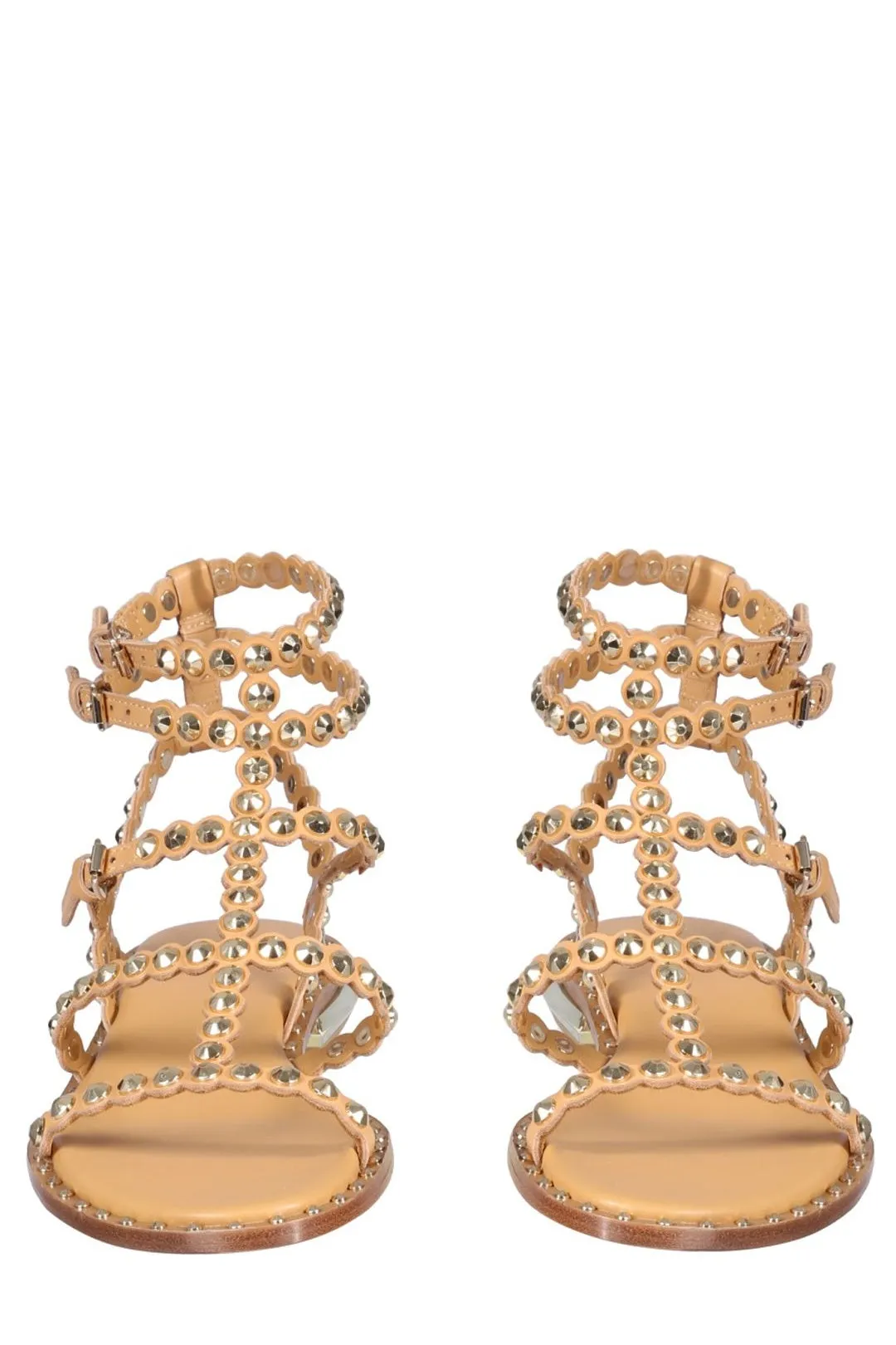 Ash Penny Studded Buckle Fastened Sandals