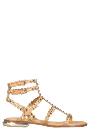 Ash Penny Studded Buckle Fastened Sandals