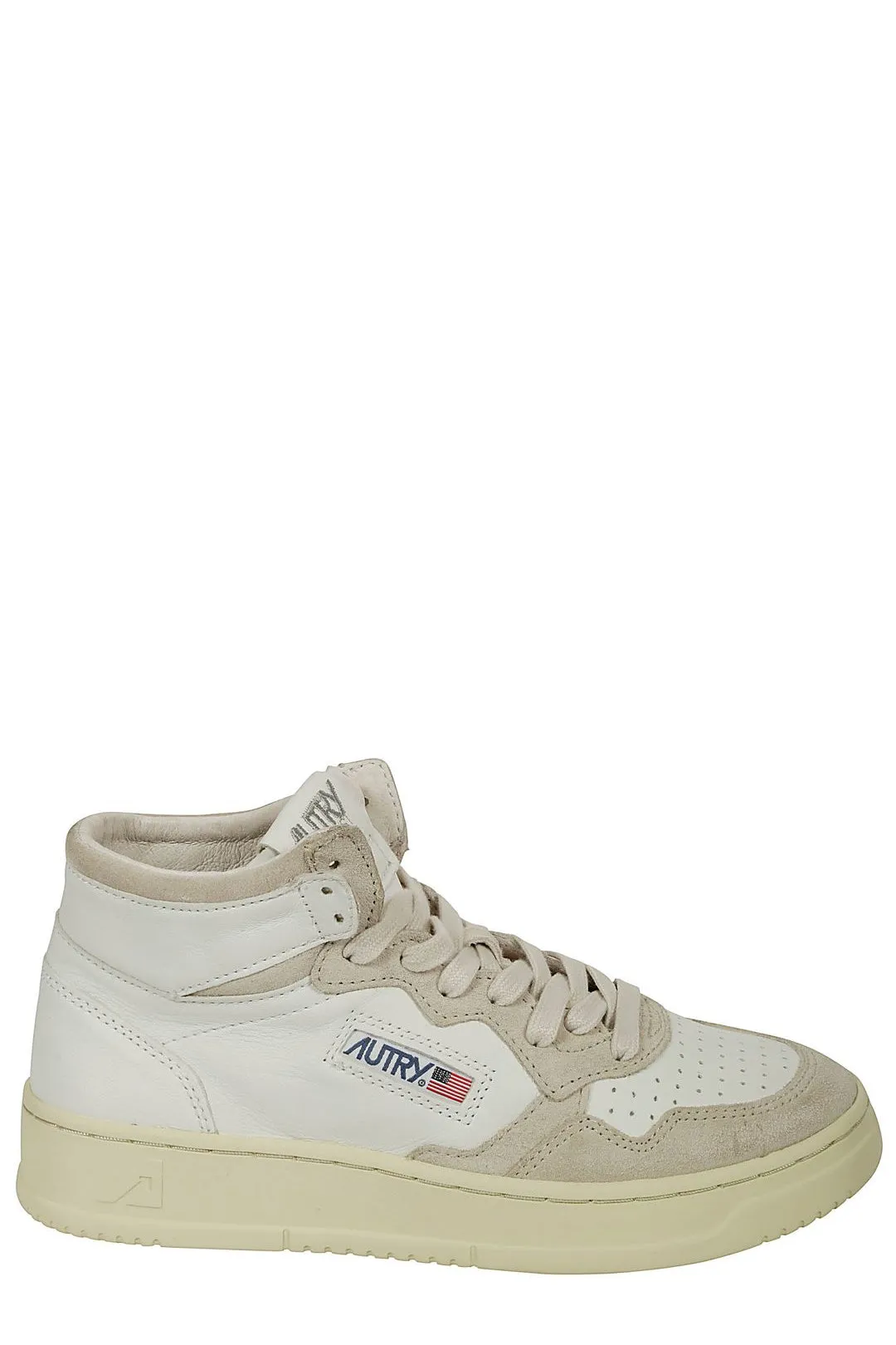Autry Round Toe Lace-Up Sneakers