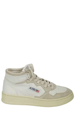 Autry Round Toe Lace-Up Sneakers
