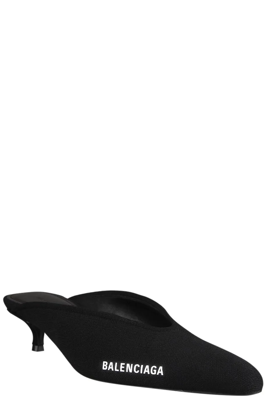Balenciaga Logo Embellished Mules