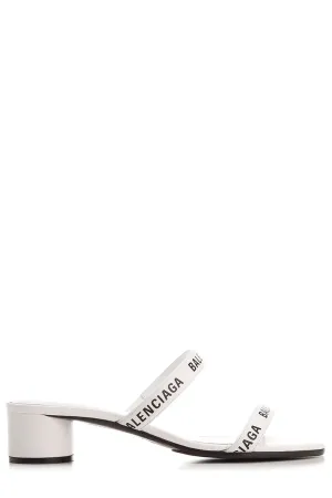 Balenciaga Logo Strap Open-Toe Sandals