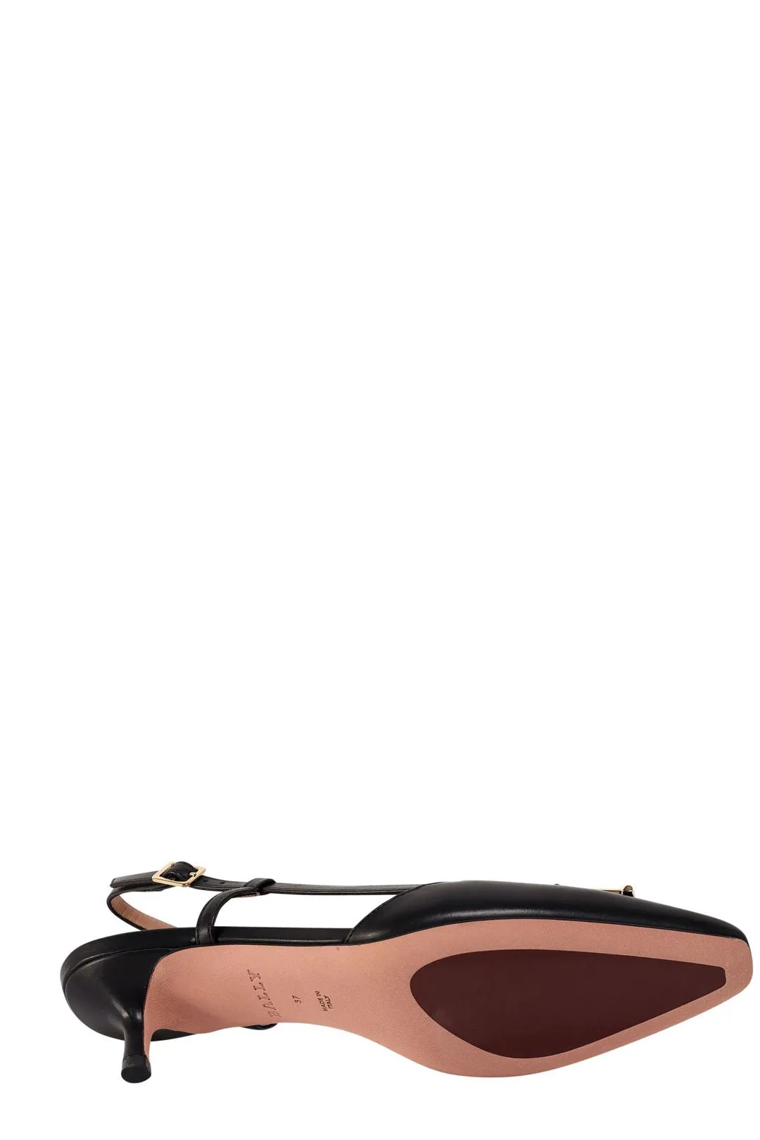 Bally Eva Logo Plaque Slingback Pumps