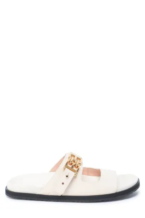 Bally Logo Plaque Strapped Slides