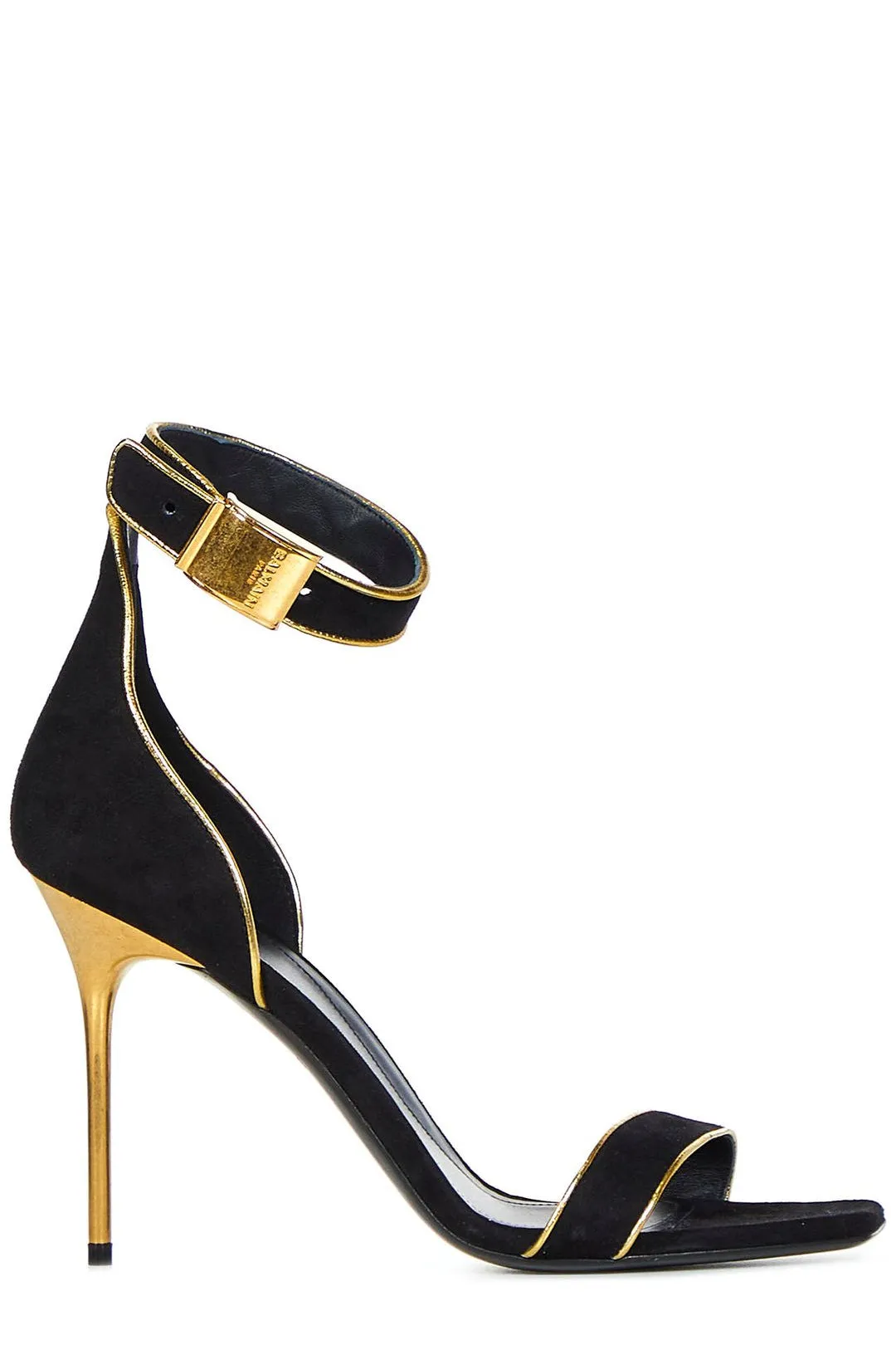 Balmain Logo Detailed Ankle Strap Sandals