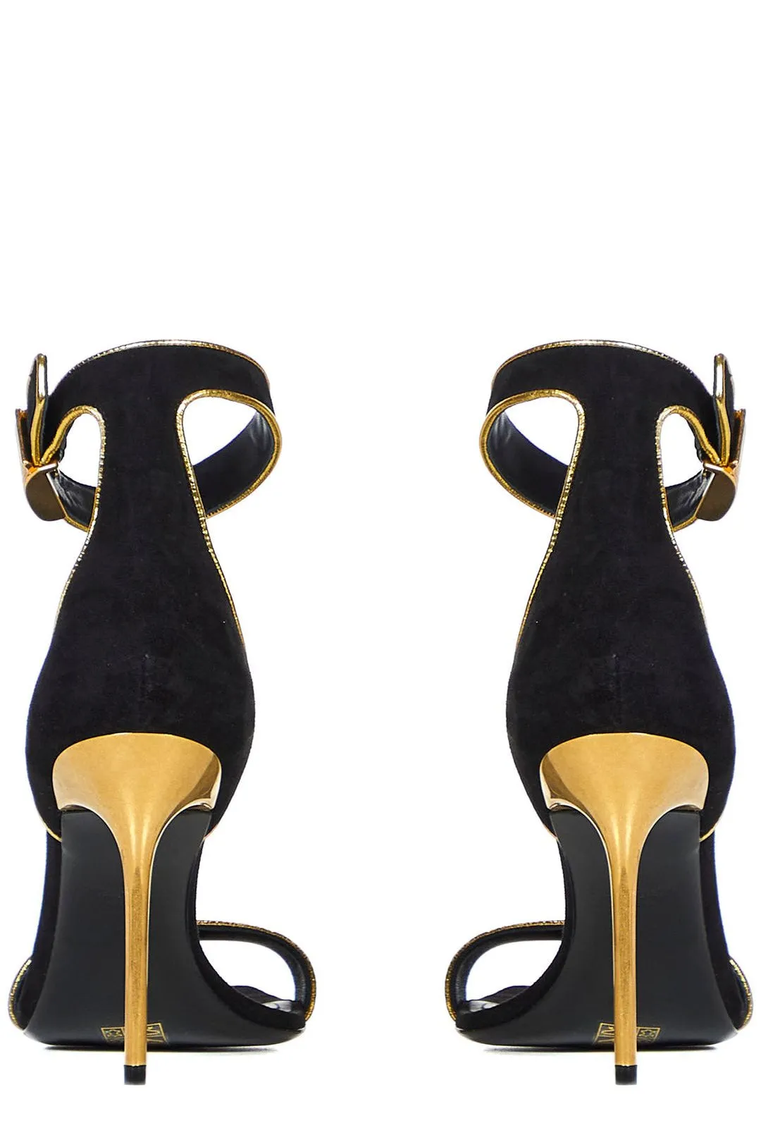 Balmain Logo Detailed Ankle Strap Sandals