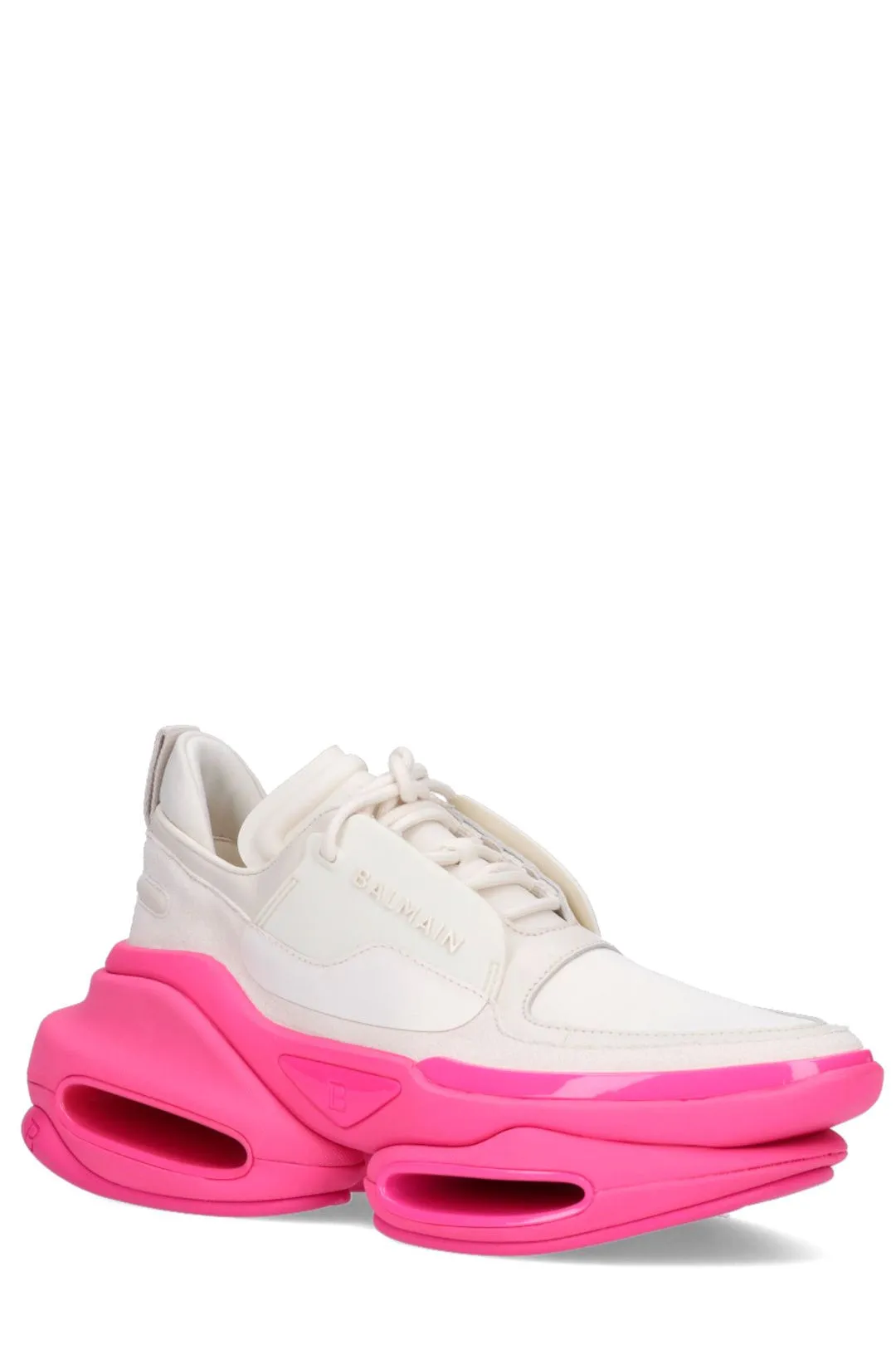 Balmain Pointed Toe Lace-Up Trainers