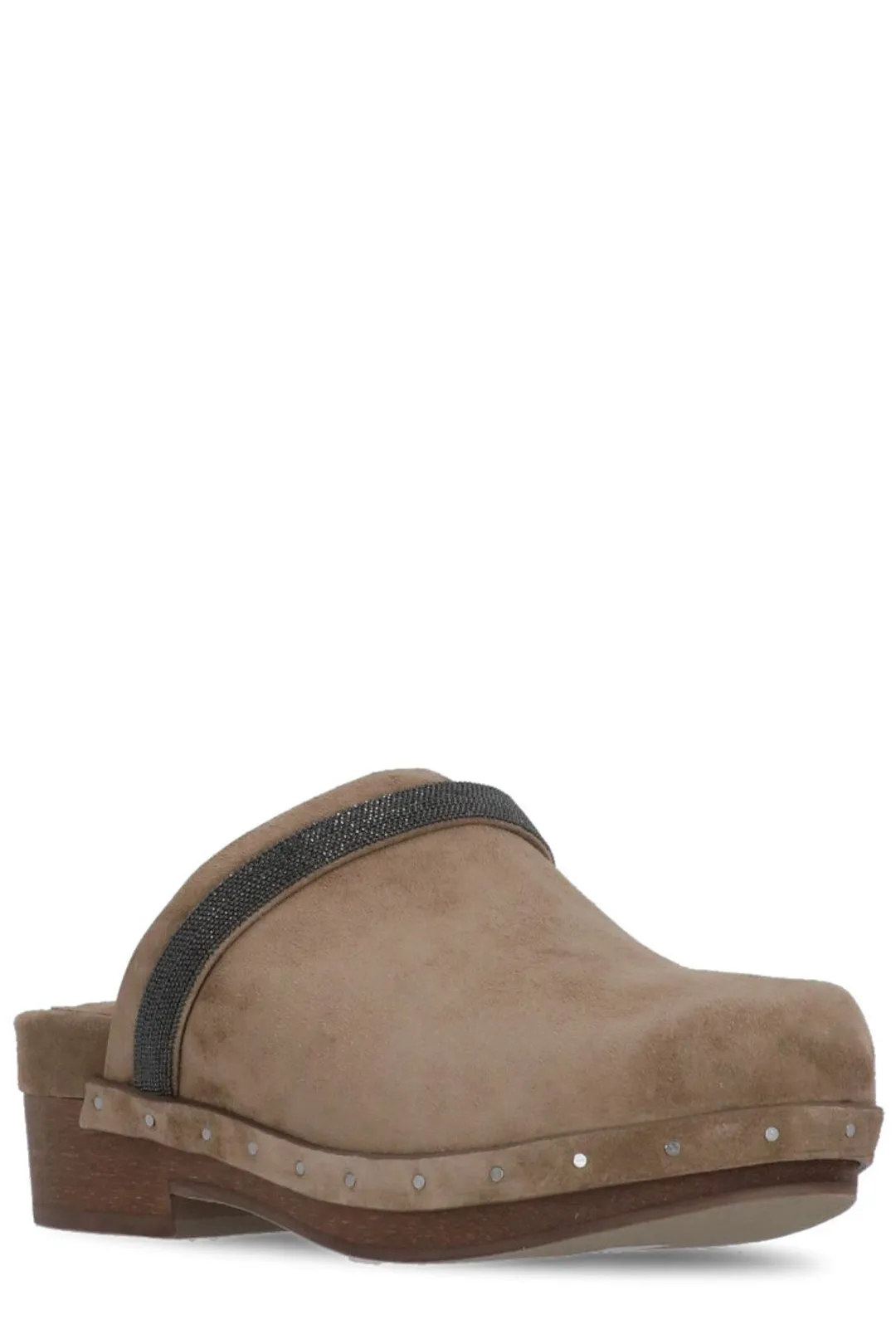 Brunello Cucinelli Stud Detail Platform Sandals