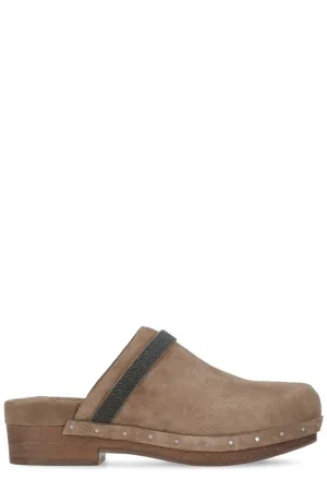 Brunello Cucinelli Stud Detail Platform Sandals
