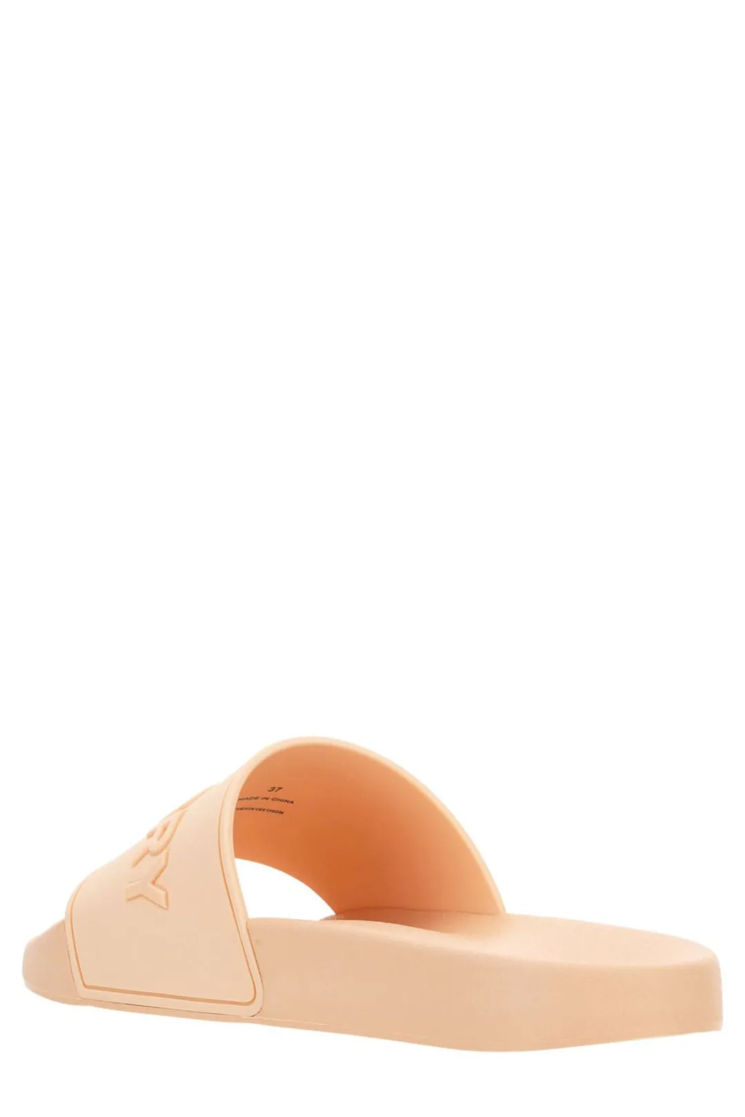 Burberry Logo Embossed Open-Toe Slides
