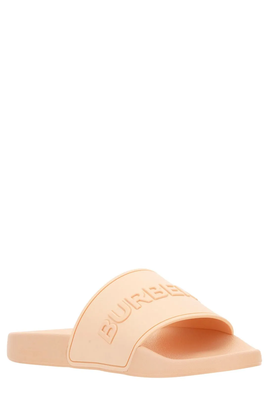 Burberry Logo Embossed Open-Toe Slides