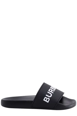 Burberry Logo Embossed Slides