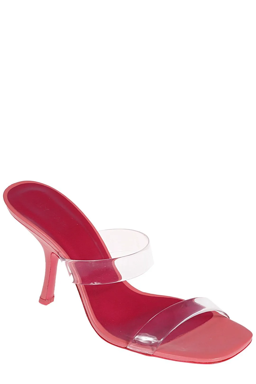 By Far Clara Square Toe Heeled Mules
