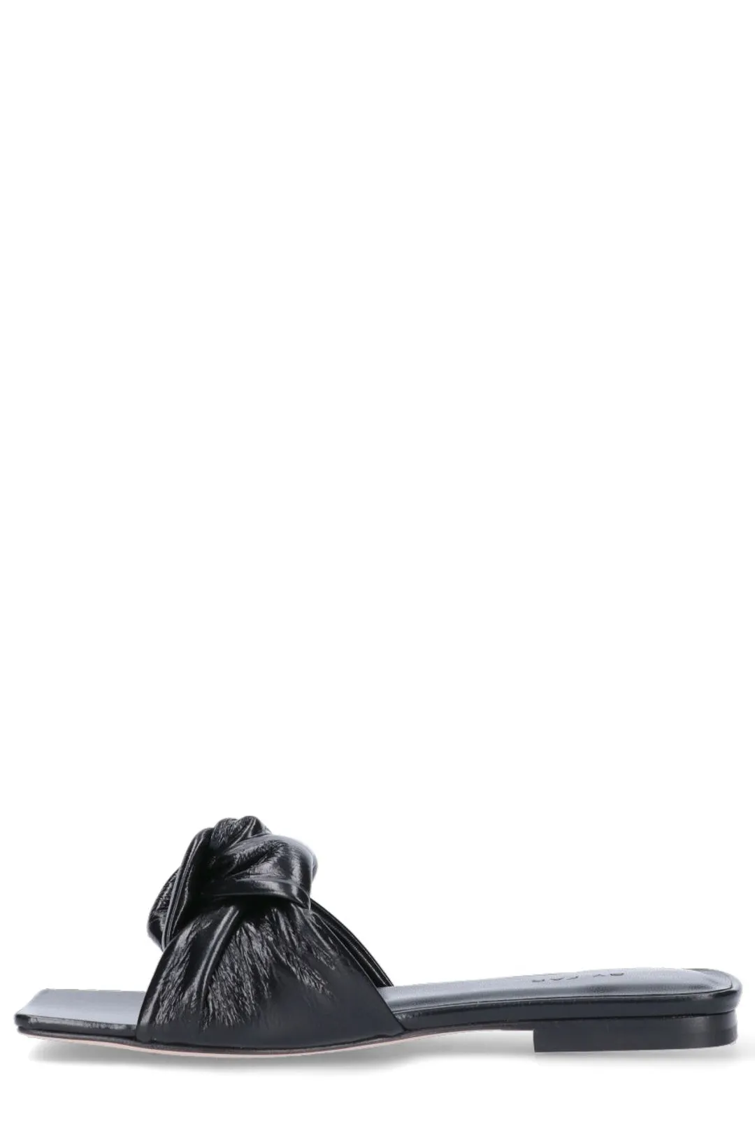 By Far Lima Square-Toe Flat Sandals