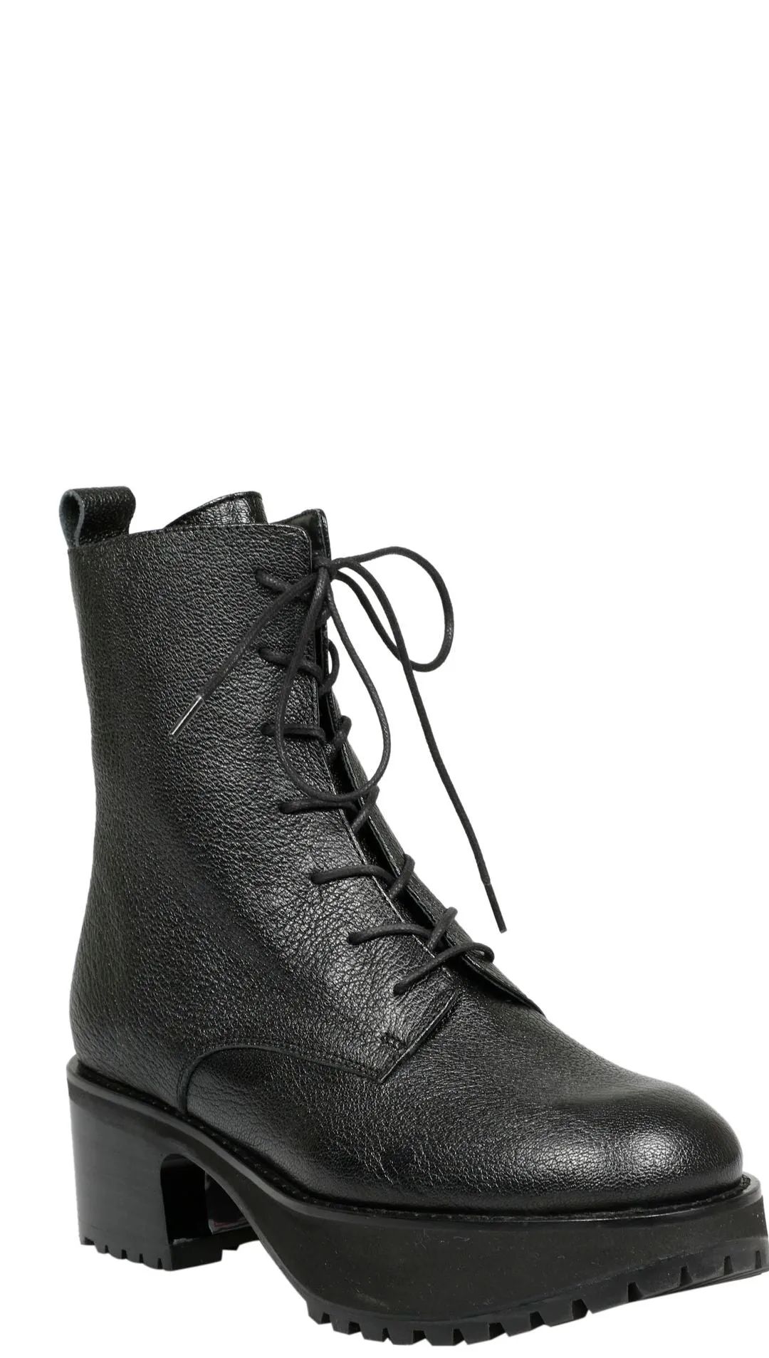 By Far Side-Zip Lace-Up Boots