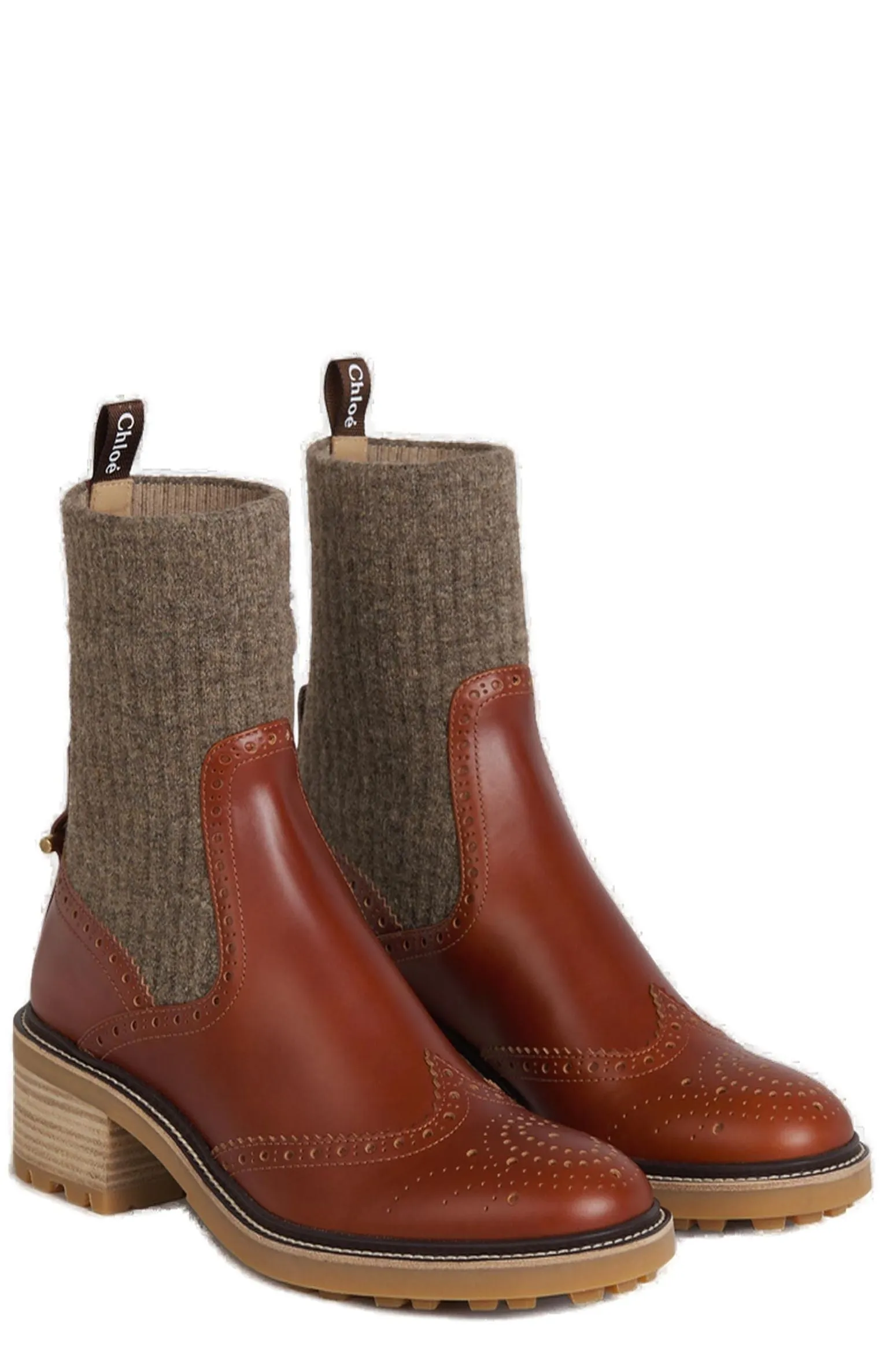 Chlo Franne Sock Ankle Boots
