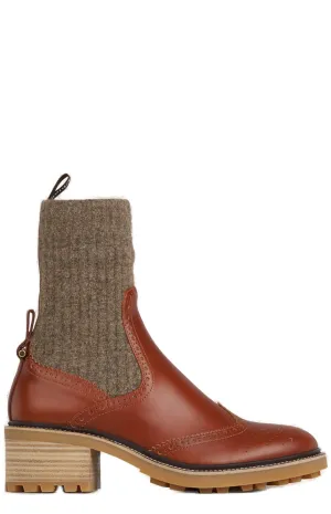 Chlo Franne Sock Ankle Boots