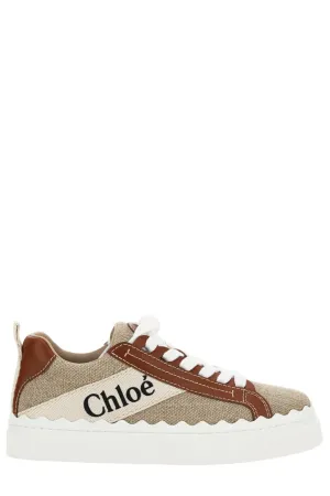 Chlo Logo Printed Low-Top Sneakers