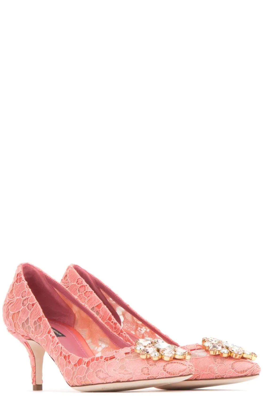 Dolce & Gabbana Bellucci Embellished Lace Pumps