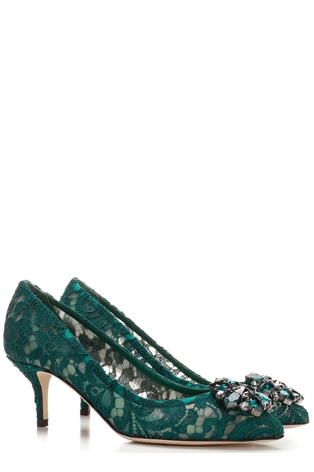 Dolce & Gabbana Bellucci Lace Embellished Pumps