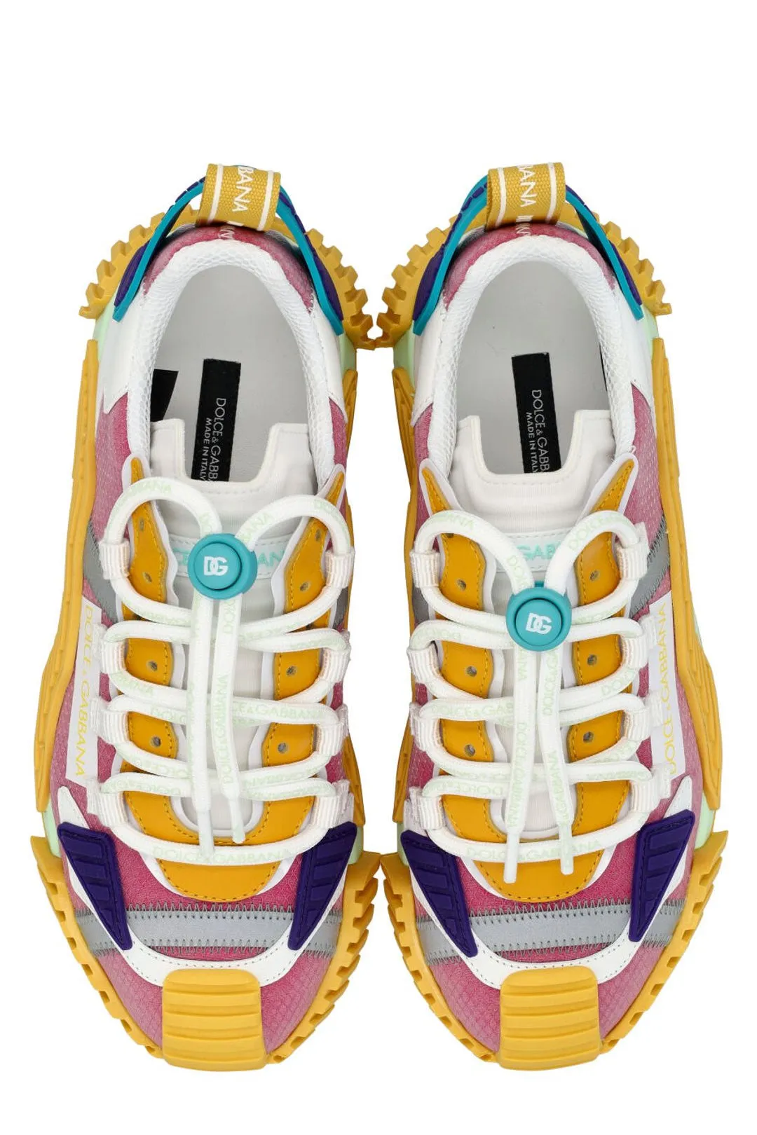 Dolce & Gabbana Colour-Block Lace-Up Sneakers