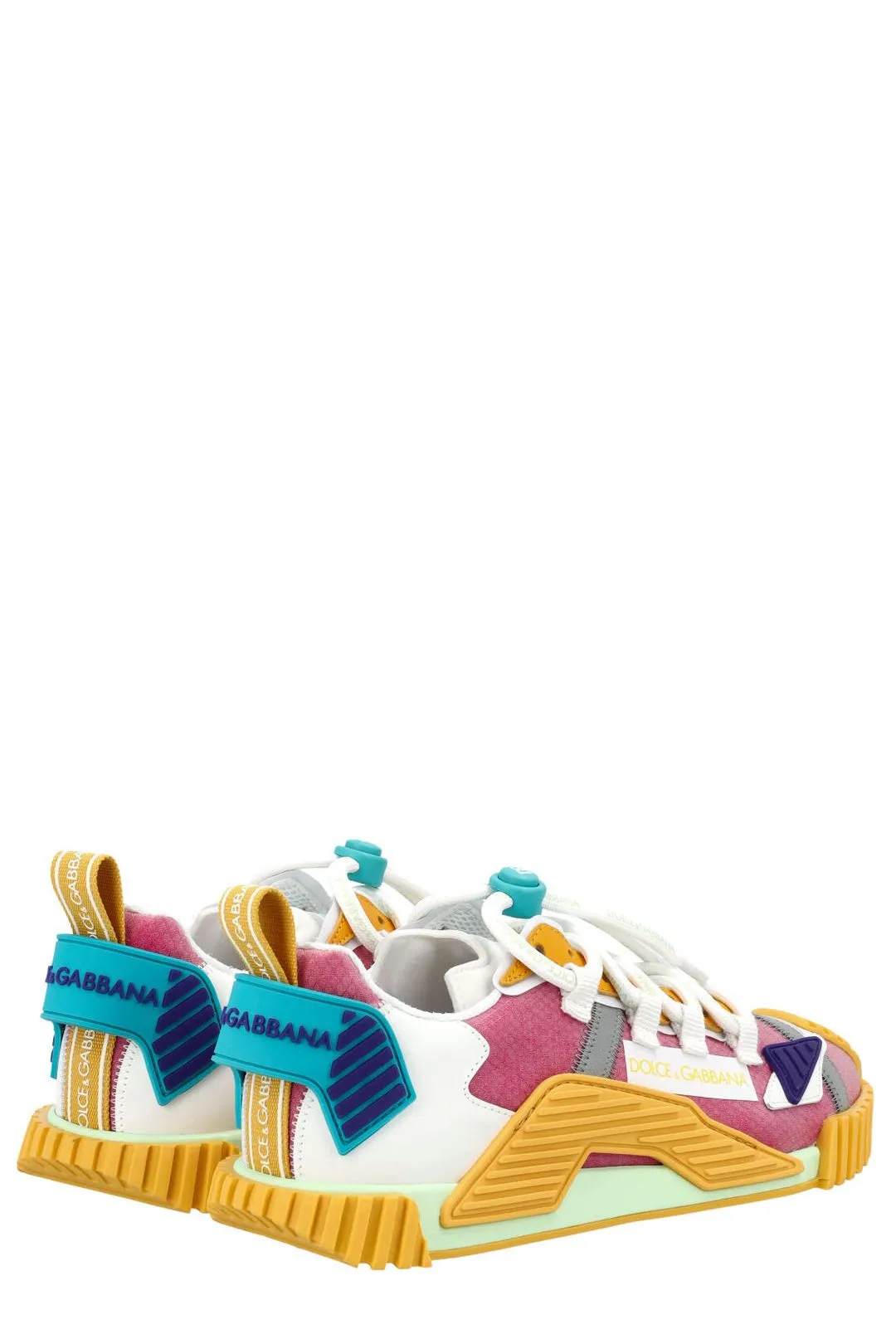 Dolce & Gabbana Colour-Block Lace-Up Sneakers