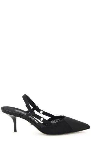 Dolce & Gabbana Corset-Style Slingback Pumps