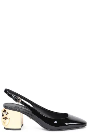 Dolce & Gabbana DG Block Heel Slingback Pumps