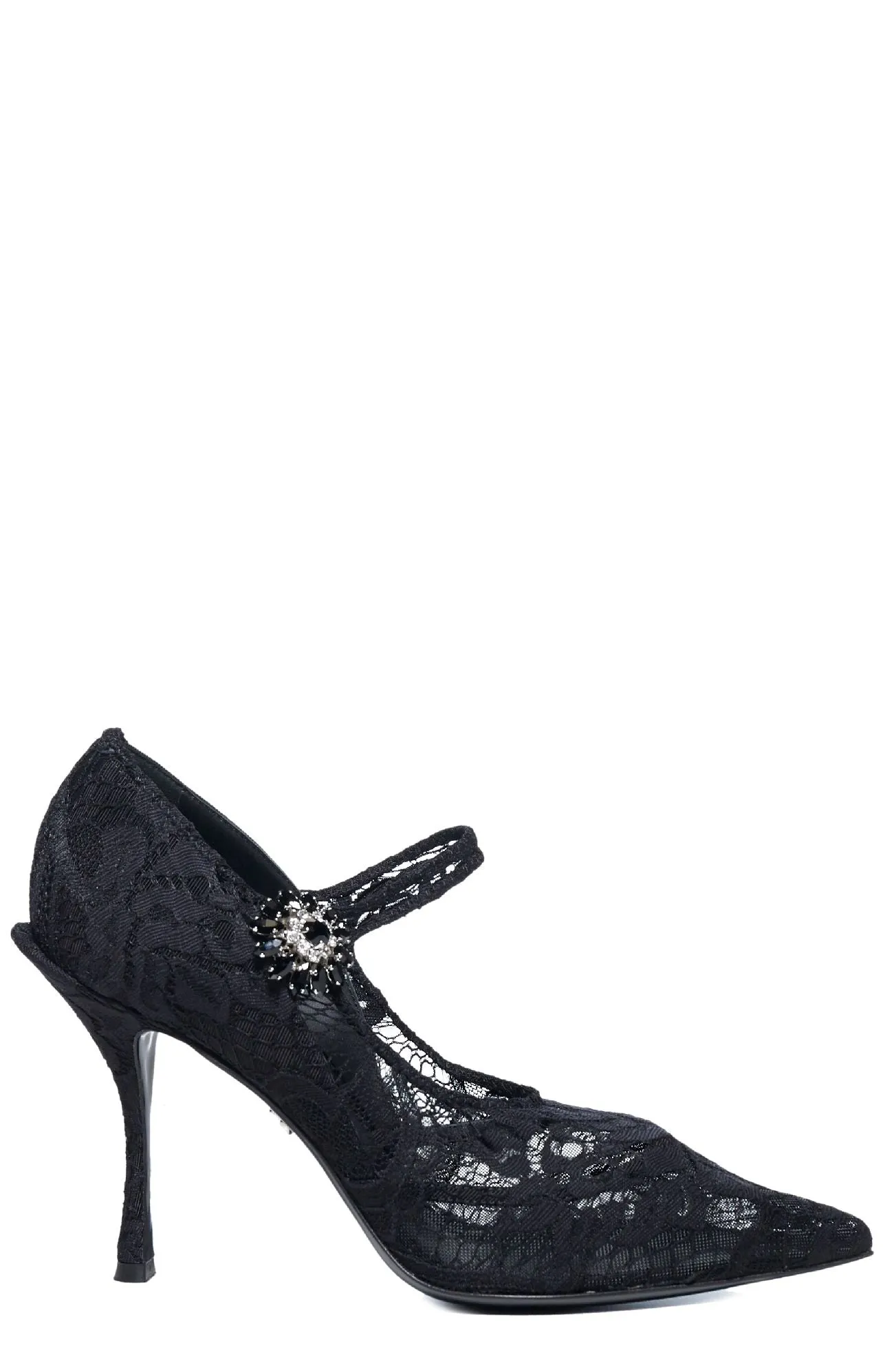 Dolce & Gabbana Jewelled Lace Pumps