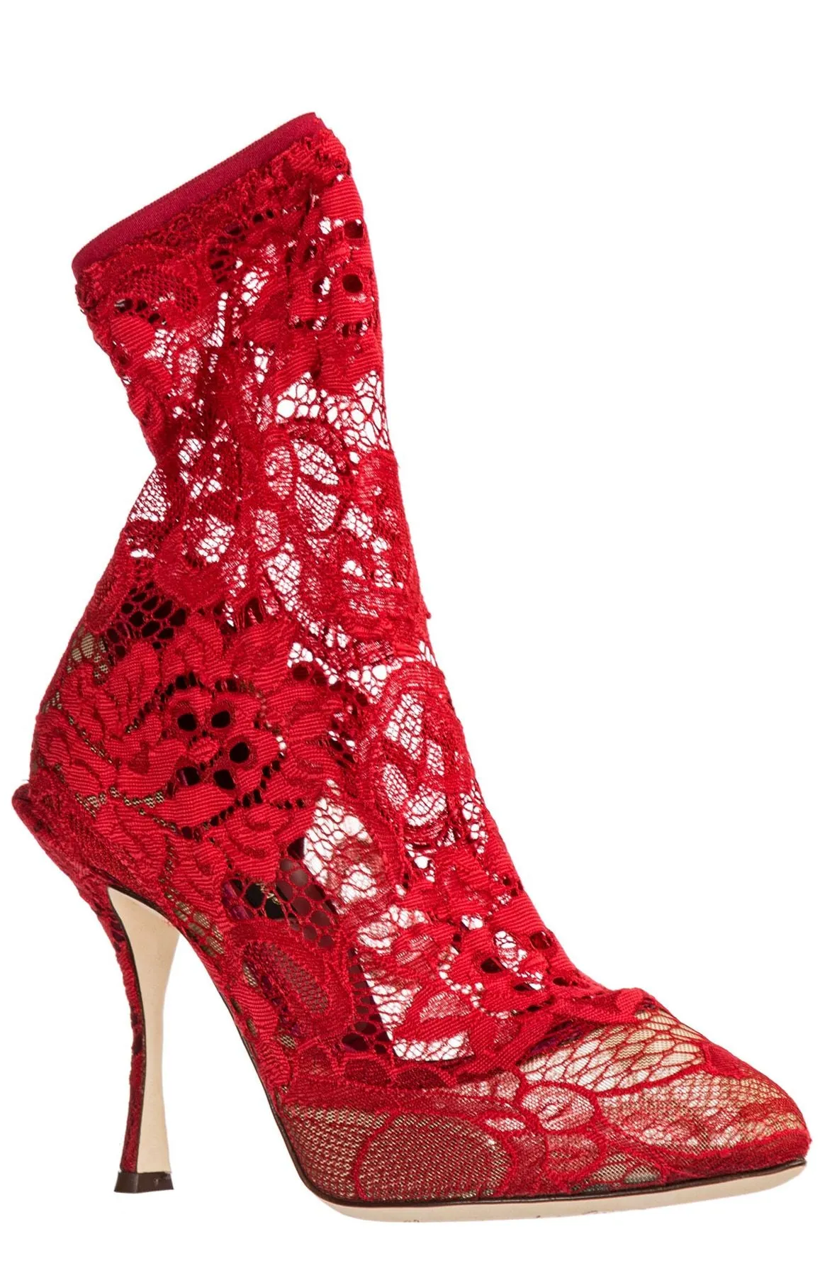 Dolce & Gabbana Lace Sock Boots