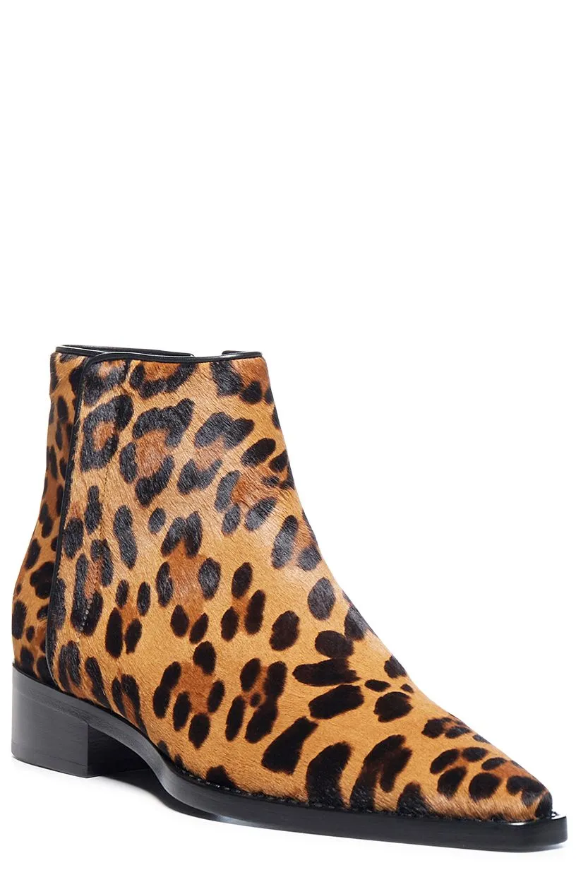 Dolce & Gabbana Leopard Pointed Toe Ankle Boots