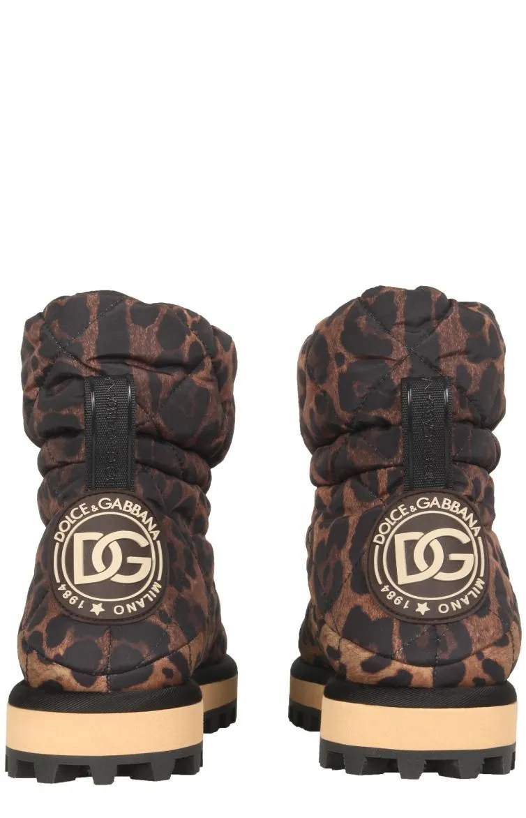 Dolce & Gabbana Leopard Printed Boots