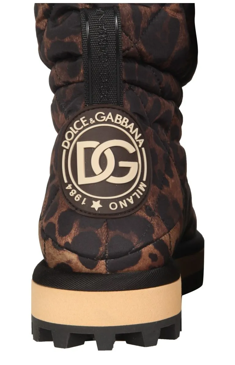Dolce & Gabbana Leopard Printed Boots