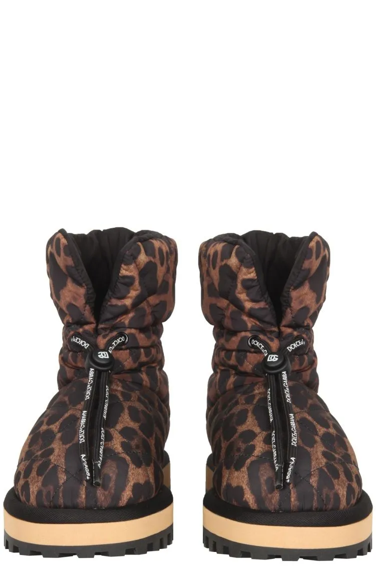 Dolce & Gabbana Leopard Printed Boots