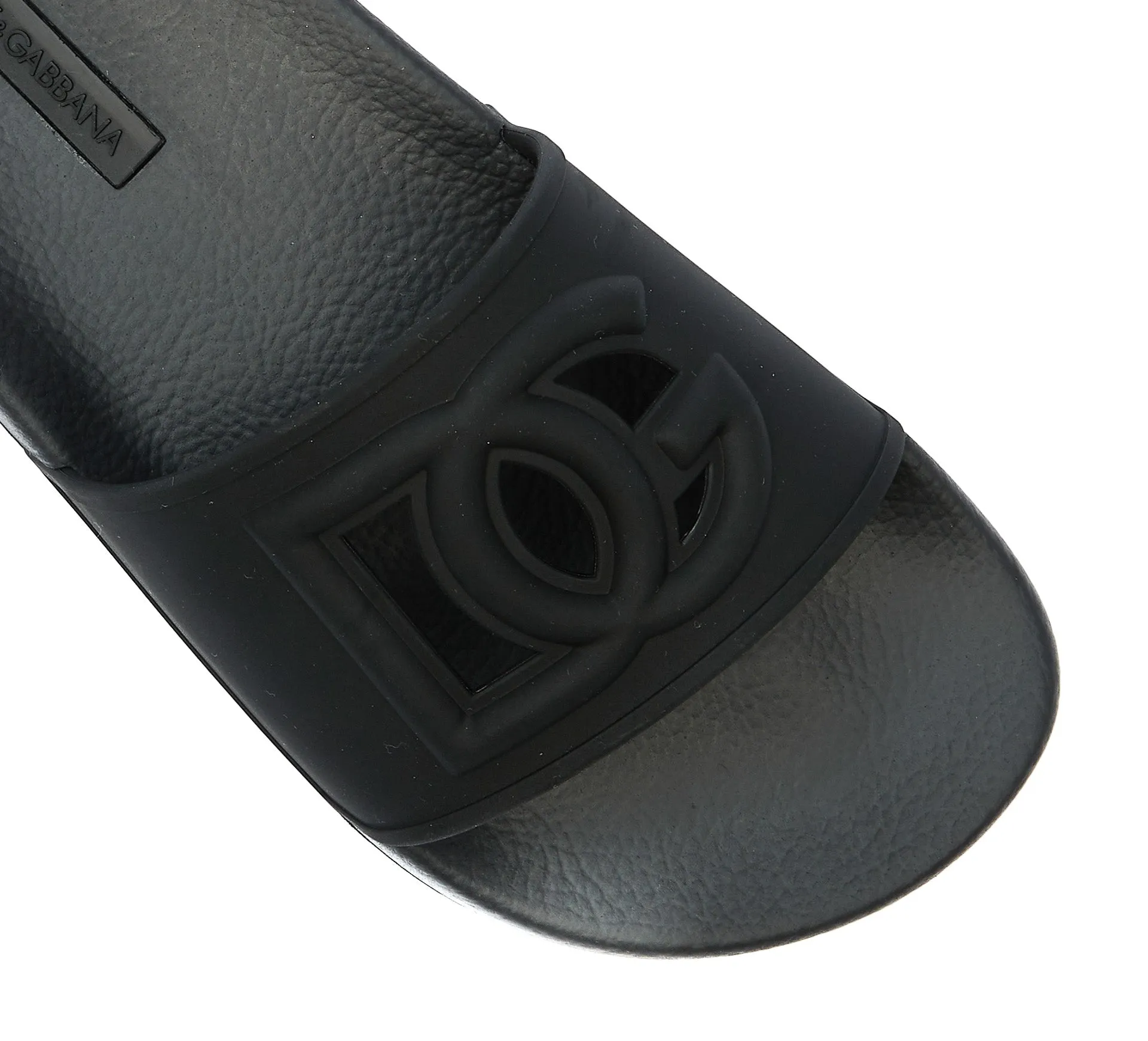 Dolce & Gabbana Logo Cut-Out Slip-On Slides
