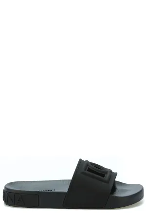 Dolce & Gabbana Logo Cut-Out Slip-On Slides
