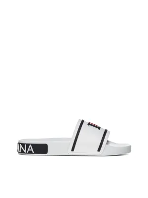 Dolce & Gabbana Logo Slide Sandals