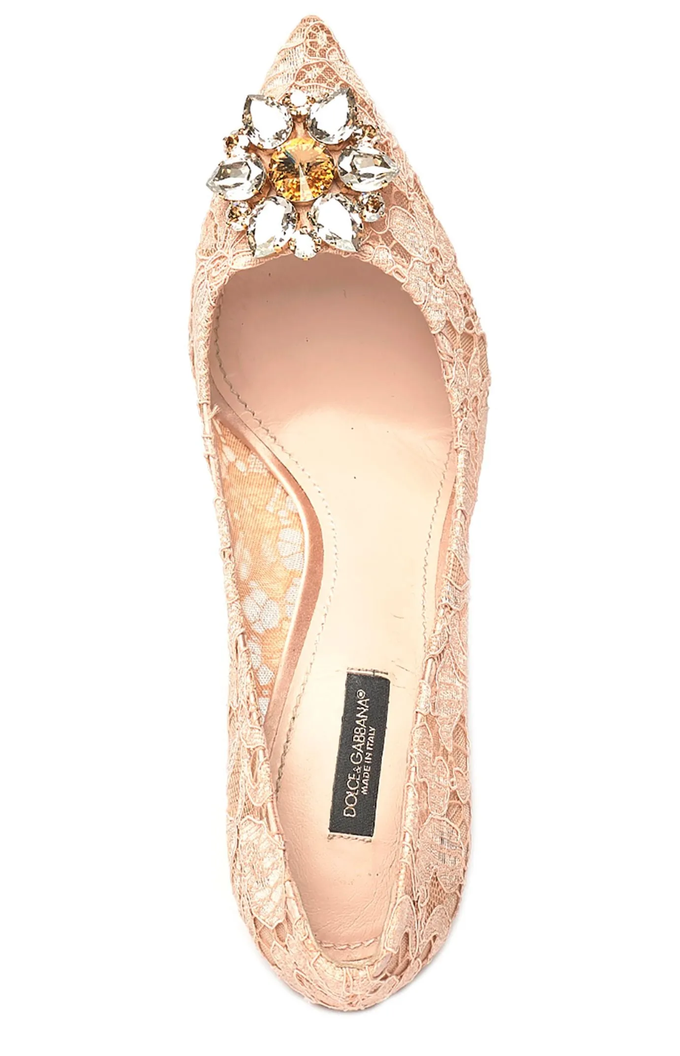 Dolce & Gabbana Taormina Lace Embellished Pumps