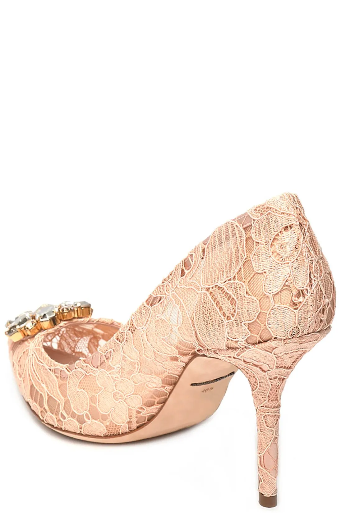 Dolce & Gabbana Taormina Lace Embellished Pumps
