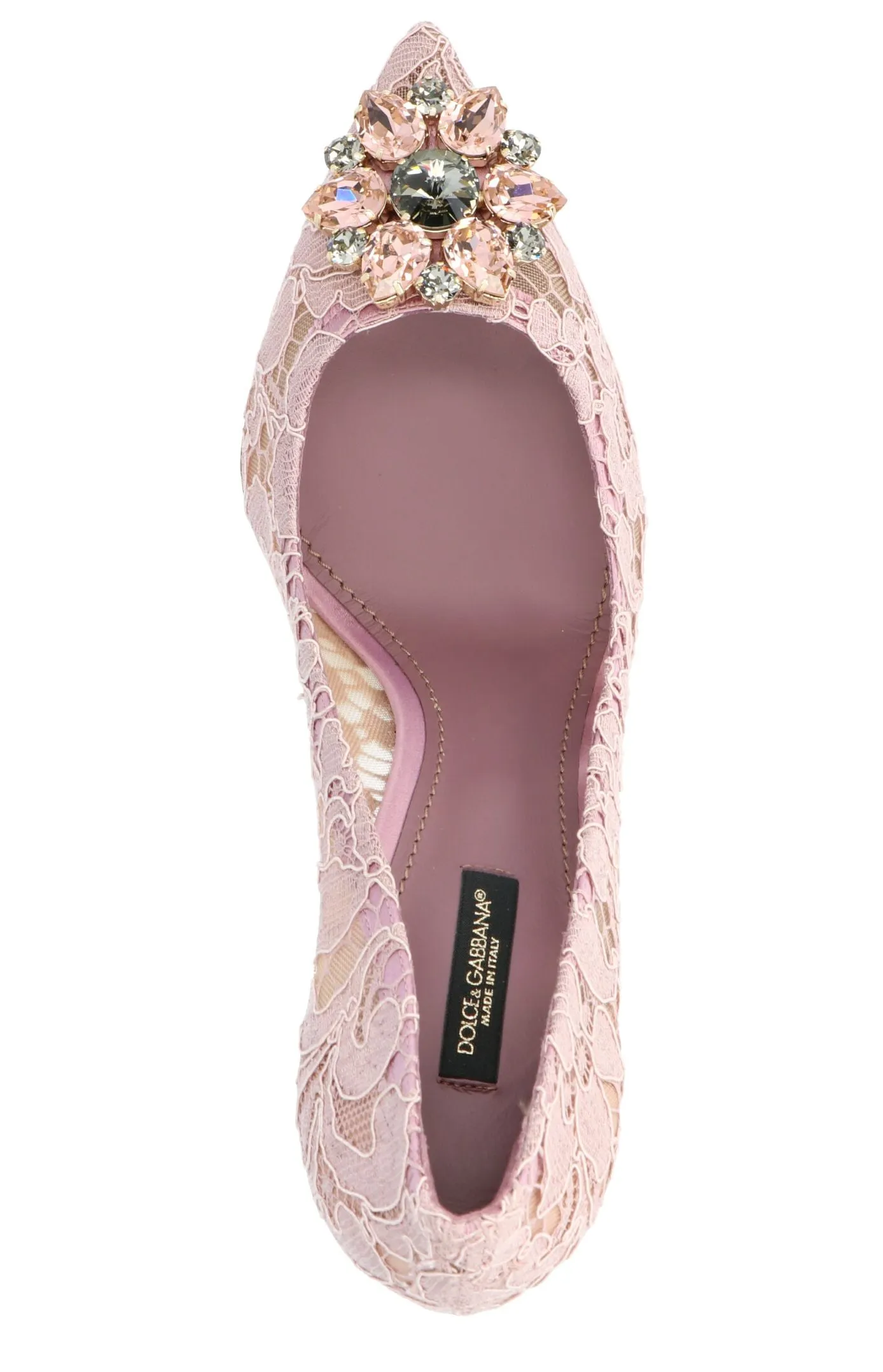 Dolce & Gabbana Taormina Lace Embellished Pumps