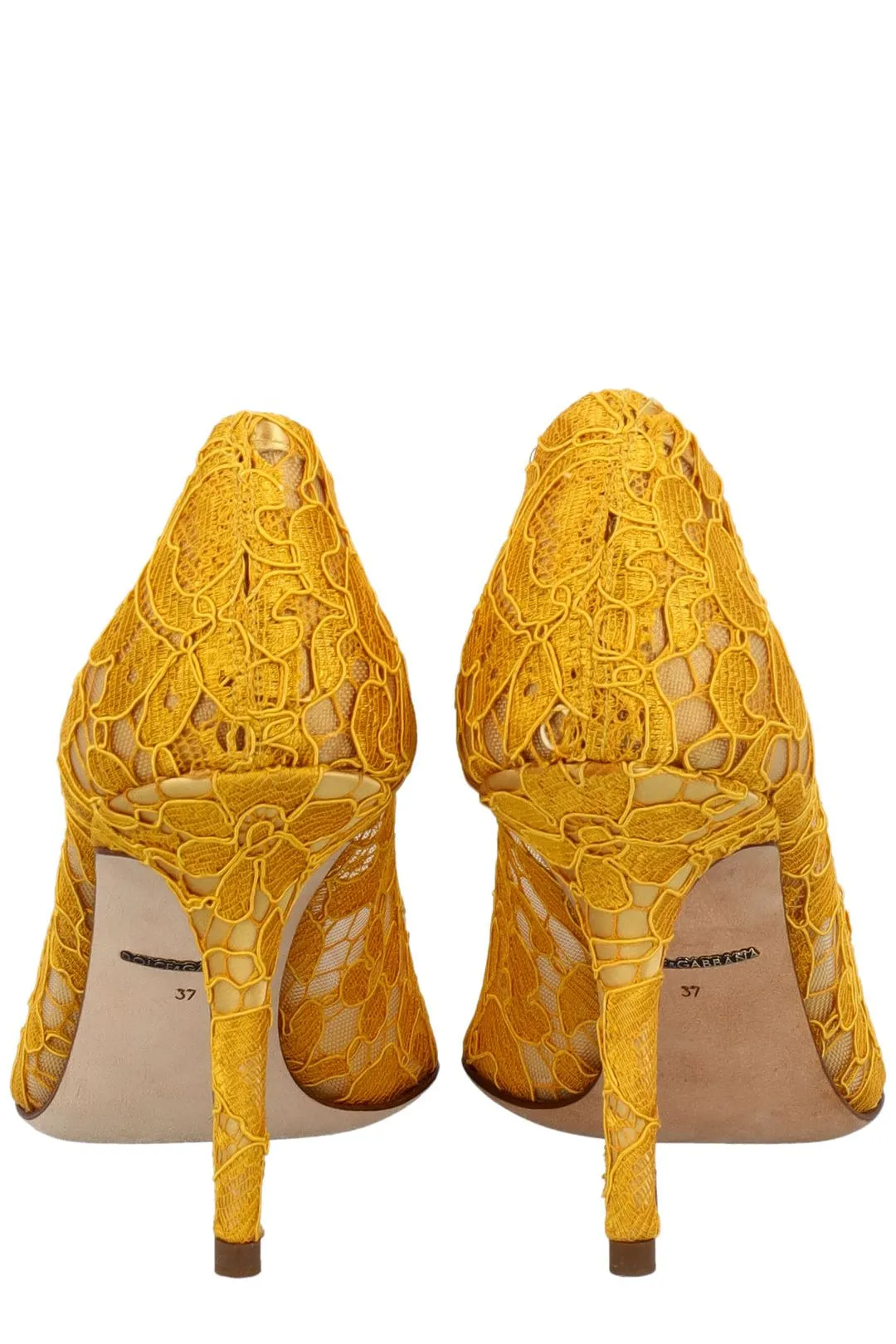 Dolce & Gabbana Taormina Lace Embellished Pumps
