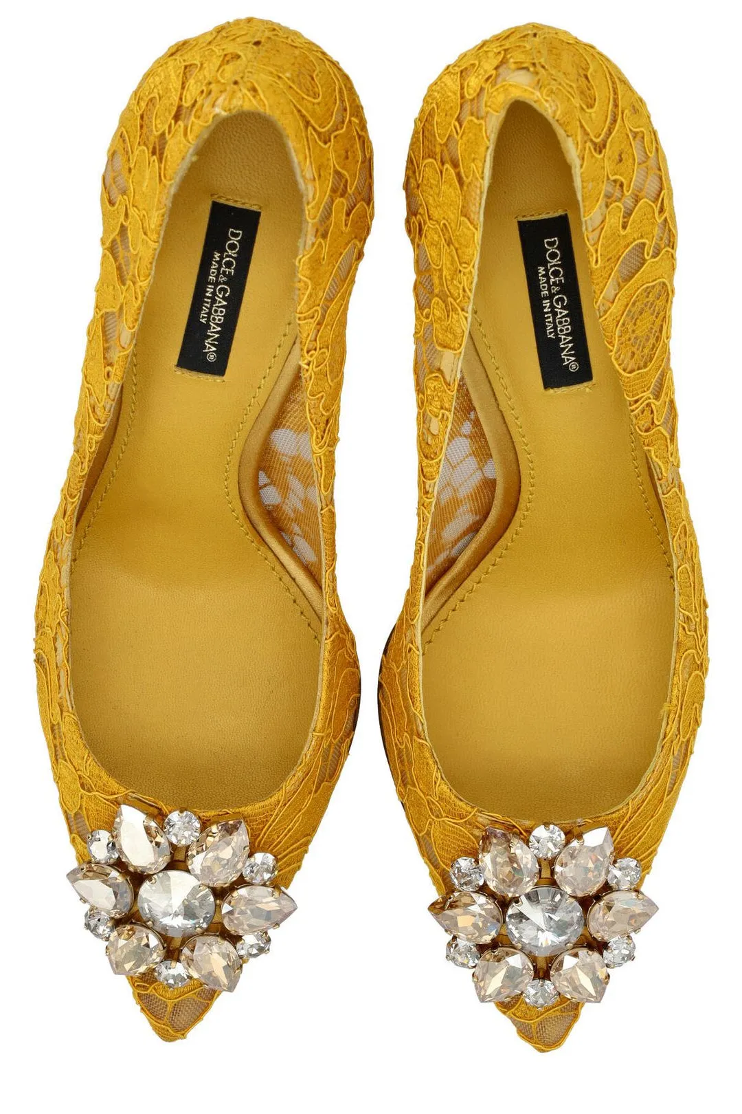 Dolce & Gabbana Taormina Lace Embellished Pumps
